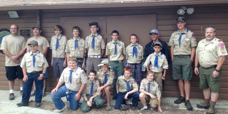 Boy Scout Troop 406 left for