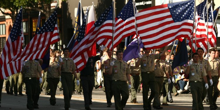 Boy Scout California Troop flags