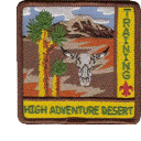 desert Camping and Travel Training Patch