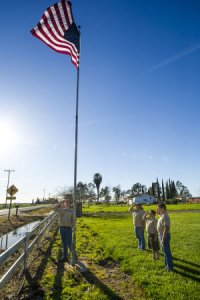 Troop 119 Flag Salute - Tiffani Jacobs